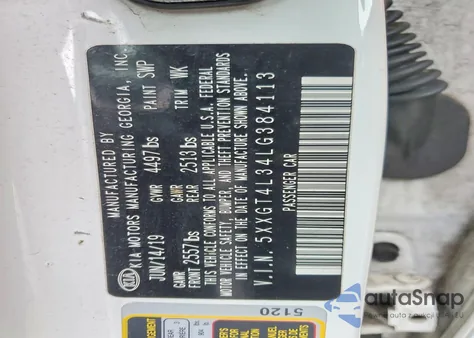 2020 Kia Optima Lx z USA, uszkodzony, nr VIN 5XXGT4L34LG384113